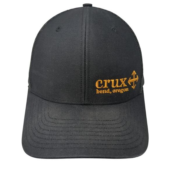 Crux Bend Oregon Snapback Trucker Hat Black One Size Adjustable Richardson - Picture 1 of 10
